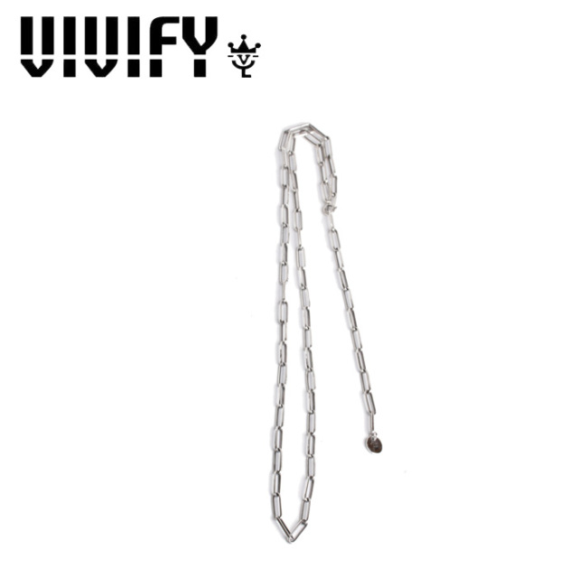 VIVIFY(ヴィヴィファイ)(ビビファイ)　Rectangle Chain Necklace Long　【VIVIFY ネックレス】【VFCL-007】【オーダーメイド ハンド