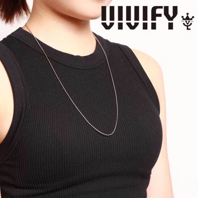 VIVIFY(ヴィヴィファイ)(ビビファイ)　Snake Chain Thin Necklace(65cm)　【VIVIFY ネックレス】【VFCL-008】【オーダーメイド ハン