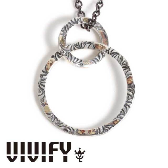 VIVIFY(ヴィヴィファイ)(ビビファイ)　Side Arabesque Twin Link Glasses Holder Necklace(L)w/gold　【VIVIFY ネックレス】【VFN-31