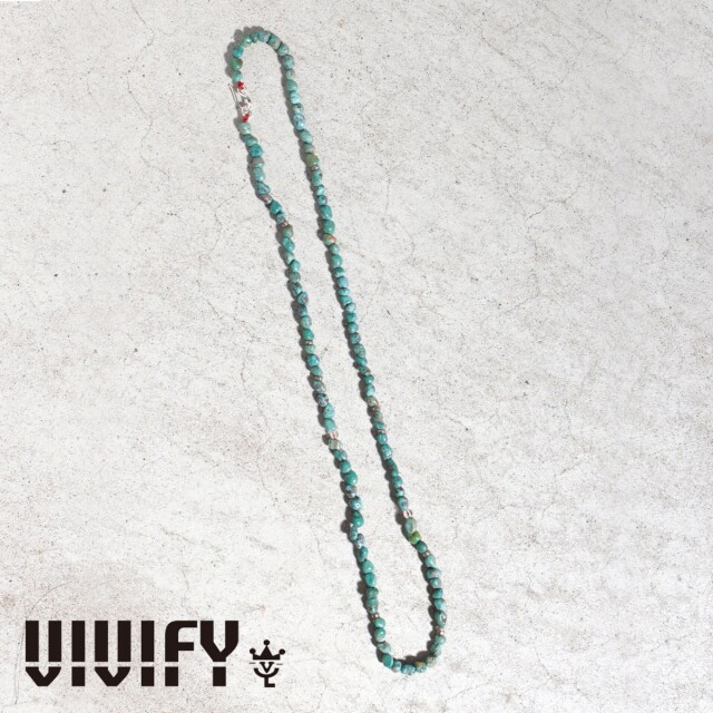 VIVIFY(ヴィヴィファイ)(ビビファイ)　Rough Tumble Turquoise Necklace　【VIVIFY ネックレス】【VFN-343】【オーダーメイド ハンド