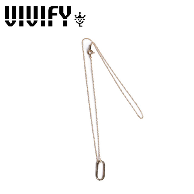 VIVIFY(ヴィヴィファイ)(ビビファイ)　K10 Hammered Rectangle Top Necklace　【VIVIFY ネックレス】【VFNL-006】【オーダーメイド 