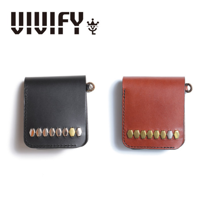 VIVIFY(ヴィヴィファイ)(ビビファイ)　GoodLuck RowStuds DoubleFoldWallet/Hexagon　【VIVIFY ウォレット 財布】【VFO-102HGN】【オ