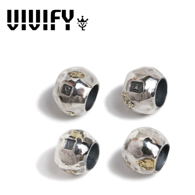 VIVIFY(ヴィヴィファイ)(ビビファイ)　Solid Silver Beads /Large Ball w/gold　【VIVIFY ペンダントヘッド】【VFO-119bp】【オーダ