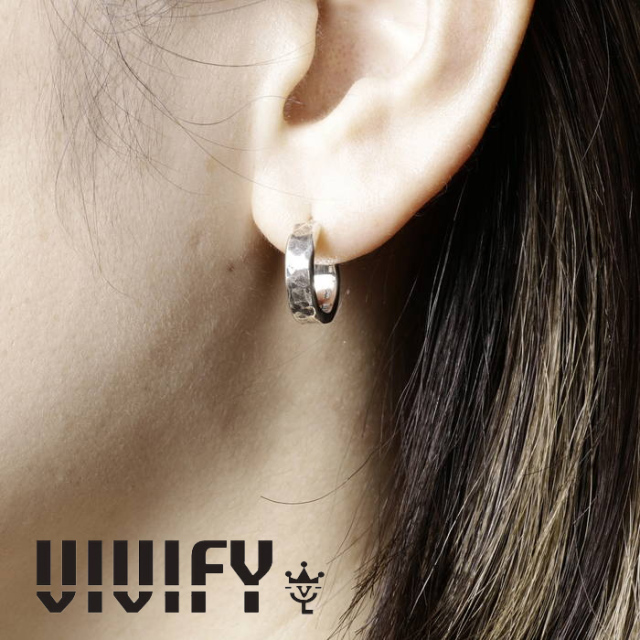 VIVIFY(ヴィヴィファイ)(ビビファイ)　Back Hallmarks Pierce/Hammered finish　【VIVIFY ピアス】【VFP-288】【オーダーメイド ハン