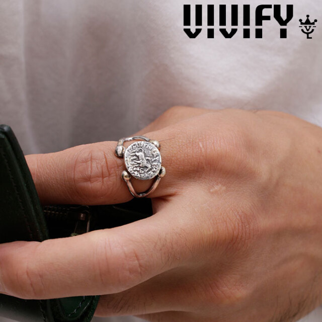 VIVIFY(ヴィヴィファイ)(ビビファイ)　Ancient Coin Arm Ring w/gold　【VIVIFY リング】【VFR-139】【オーダーメイド ハンドメイド 