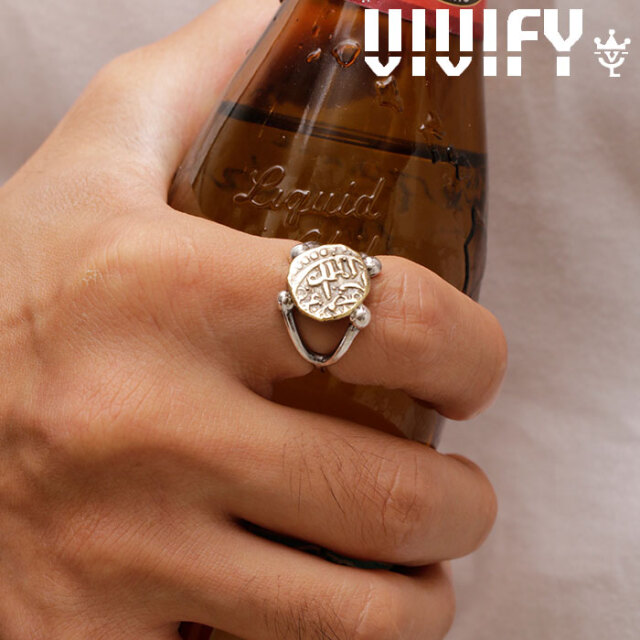 VIVIFY(ヴィヴィファイ)(ビビファイ)　Ancient Coin Arm Ring (Brass)　【VIVIFY リング】【VFR-140】【オーダーメイド ハンドメイド