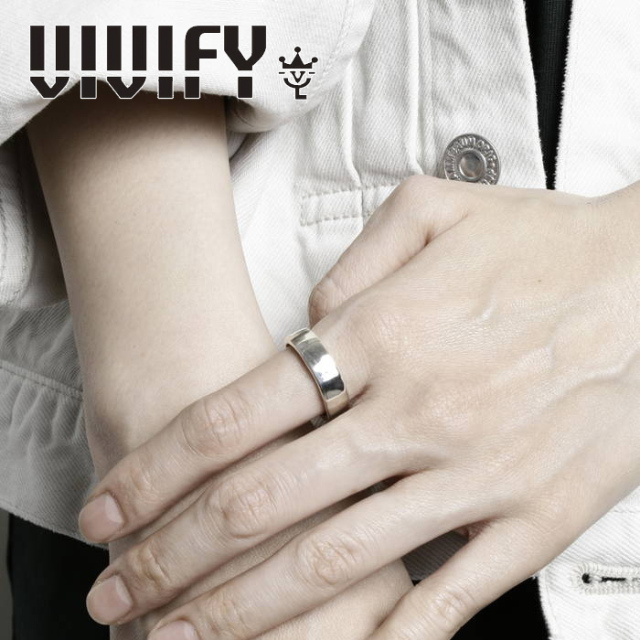 VIVIFY(ヴィヴィファイ)(ビビファイ)　Back Hallmarks Ring/Mirror finish/Middle　【VIVIFY リング】【VFR-144】【オーダーメイド 