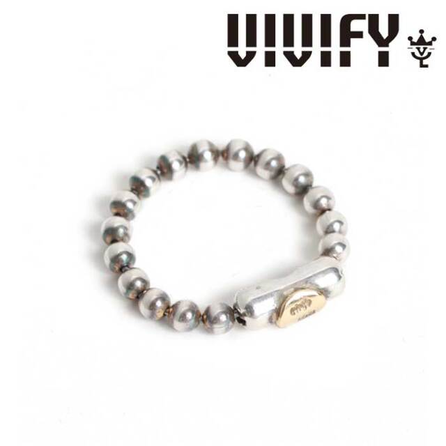 VIVIFY(ヴィヴィファイ)(ビビファイ)　Ball Chain Ring w/k18gold　【VIVIFY リング】【VFR-171】【オーダーメイド ハンドメイド 受