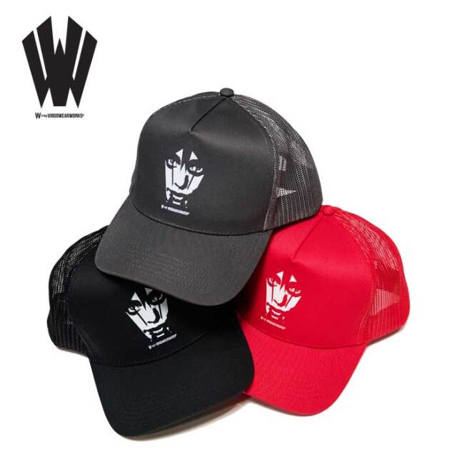 VIRGO(ヴァルゴ) 【W】Face logo Mesh cap