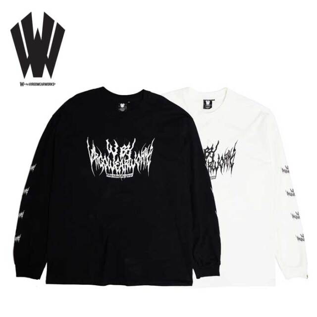 【SALE30%OFF】　W + by VIRGOwearworks (ヴァルゴウェアワークス)  　Metal Logo LSPT　【ロングスリーブTシャツ】【W-LSPT-008】【