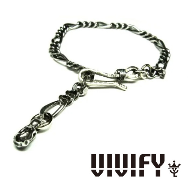 VIVIFY(ヴィヴィファイ）　FIGARO CHAIN FOOK BRACELET　【オーダーメイド 受注生産】【キャンセル不可】　【ブレスレット】【送料無