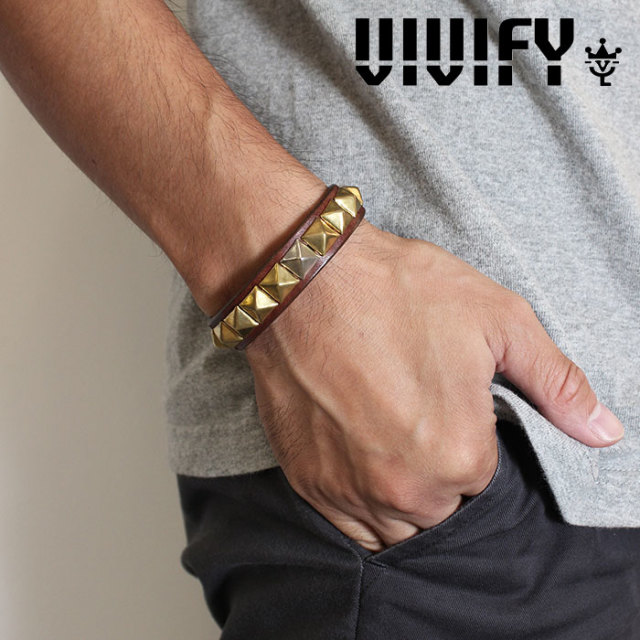 VIVIFY(ヴィヴィファイ）　GoodLuck Row Studs WristBand　【キャンセル不可】　【職人の完全手作業による逸品】　【VIVIFY ブレスレ