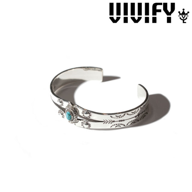 VIVIFY(ヴィヴィファイ)(ビビファイ) 　Turquoise Arrow Bangle　【オーダーメイド 受注生産】【キャンセル不可】　【ハンドメイド  