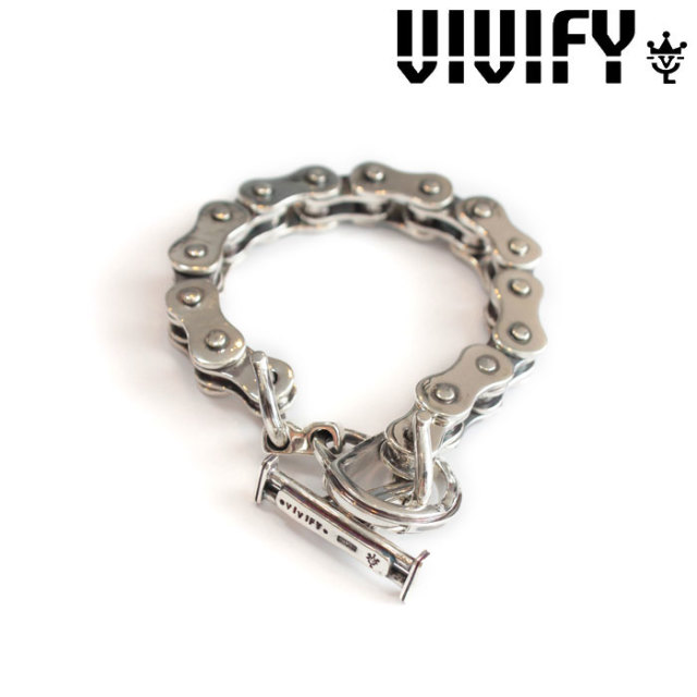 VIVIFY(ヴィヴィファイ)(ビビファイ) 　MotorCycleChain Bracelet　【オーダーメイド 受注生産】【キャンセル不可】　【ハンドメイド
