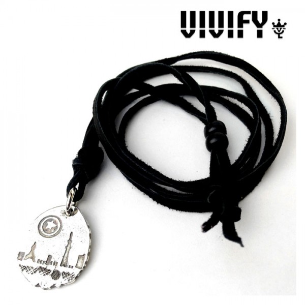 VIVIFY(ヴィヴィファイ）　VIVIFY(ヴィヴィファイ) TownScape Plate Necklace/街、星（希望） 　【オーダーメイド 受注生産】【キャ