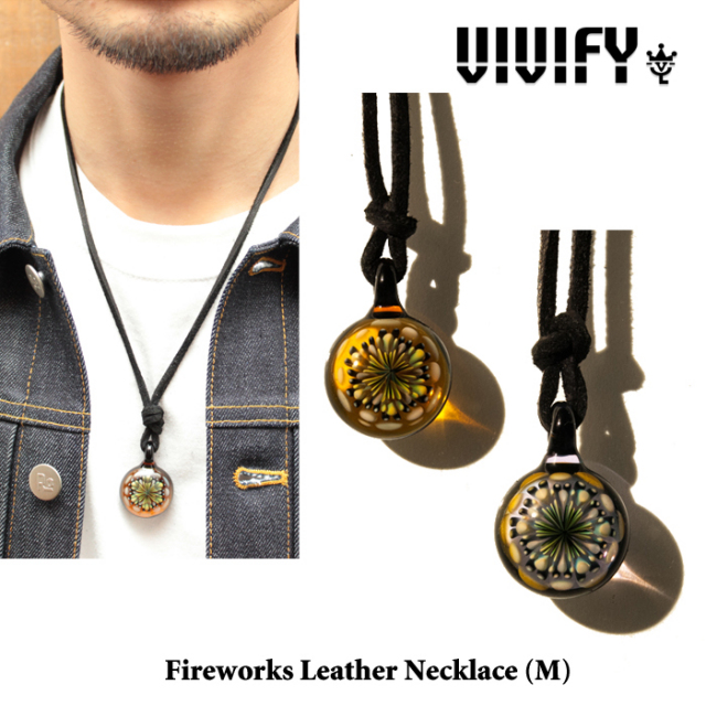 VIVIFY(ヴィヴィファイ）　Fireworks Leather Necklace(M)　【オーダーメイド 受注生産】【キャンセル不可】　【VIVIFY ネックレス】