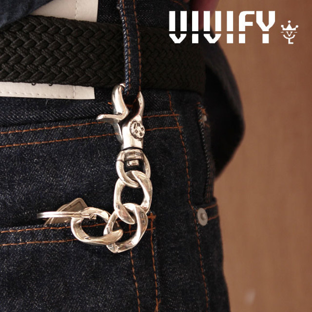 VIVIFY(ヴィヴィファイ）　Hallmarks SwivelHook FlatLink KeyChain　【予約商品】【キャンセル不可】　【職人の完全手作業による逸