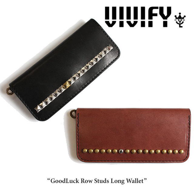 VIVIFY(ヴィヴィファイ）　GoodLuck Row Studs Long Wallet　【2016 2nd EXHIBITION 先行予約】　【キャンセル不可】【送料無料】　