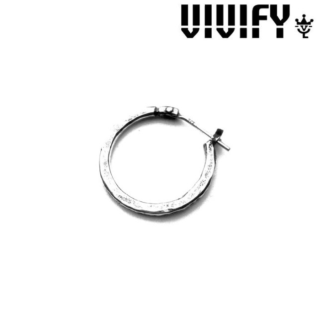 VIVIFY(ヴィヴィファイ)(ビビファイ) 　Hammered Hoop Pierce　【フープ ピアス シルバー】　【即発送可能】【vfp-091】【VIVIFY viv