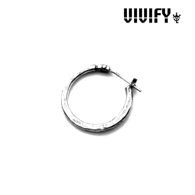 VIVIFY(ヴィヴィファイ)(ビビファイ)　Hammered Hoop Pierce　【ハンマーフープピアス】【VFP-091】【シルバー】【受注生産 オーダー