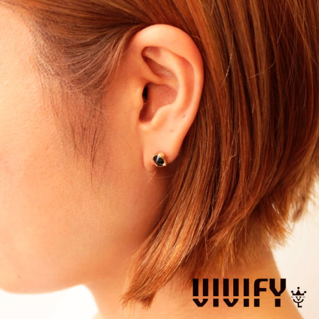 VIVIFY(ヴィヴィファイ)　Spike Pierce/k18　【オーダーメイド受注生産】【キャンセル不可】　【VIVIFY ピアス】【シルバー ゴールド