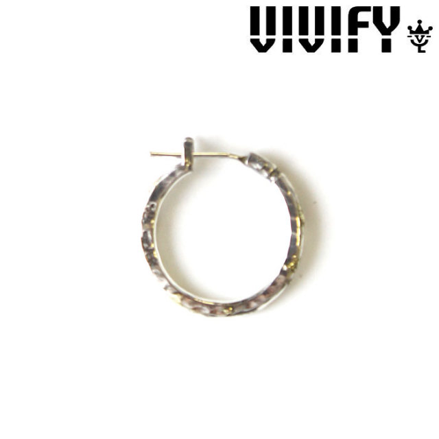 VIVIFY(ヴィヴィファイ)(ビビファイ) 　Hammered Hoop Pierce w/gold　【即発送可能】【vfp-106】　【VIVIFY ヴィヴィファイ フープ 