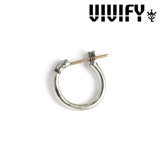 VIVIFY(ヴィヴィファイ）　k18goldpost Hoop Pierce(S)　【オーダーメイド受注生産】【キャンセル不可】　【VIVIFY フープピアス】【