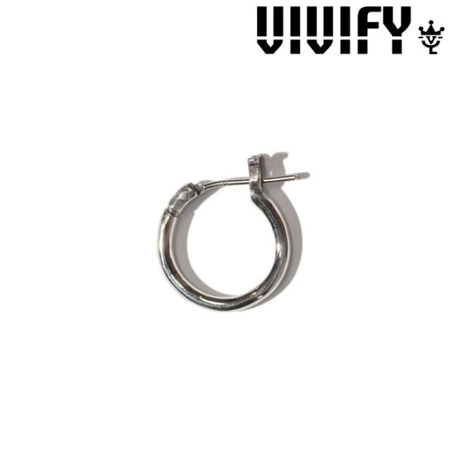 VIVIFY(ヴィヴィファイ)(ビビファイ) 　Hoop Pierce（M）　【VIVIFY ピアス】【VFP-175】【シルバー】【オーダーメイド受注生産】【