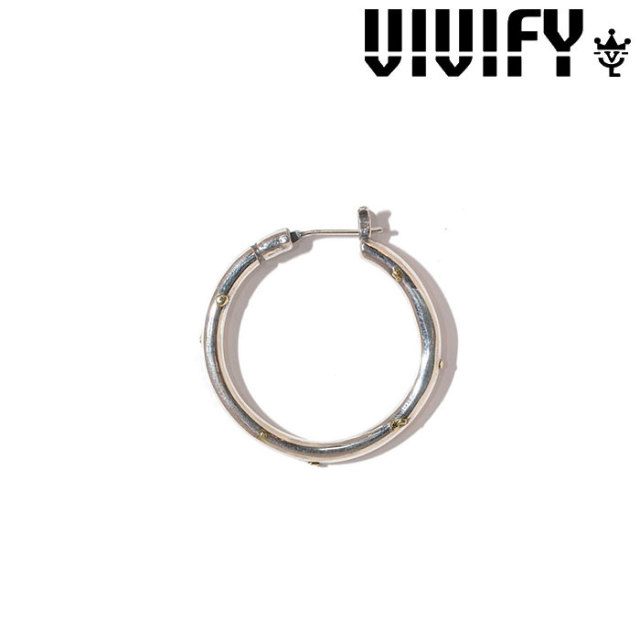 VIVIFY(ヴィヴィファイ)(ビビファイ) 　Hoop Pierce（XL）3mm body w/gold　【オーダーメイド受注生産】【キャンセル不可】　【VIVIF