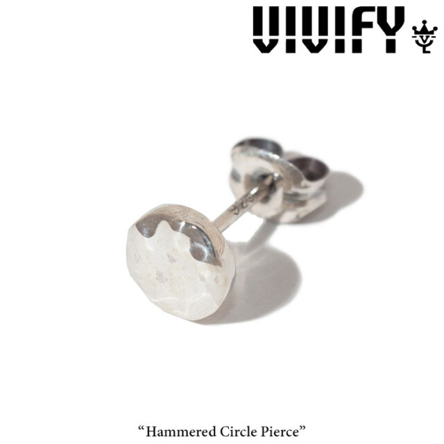 VIVIFY(ヴィヴィファイ)(ビビファイ) 　Hammered Circle Pierce　【オーダーメイド受注生産】【キャンセル不可】　【VIVIFY ピアス】