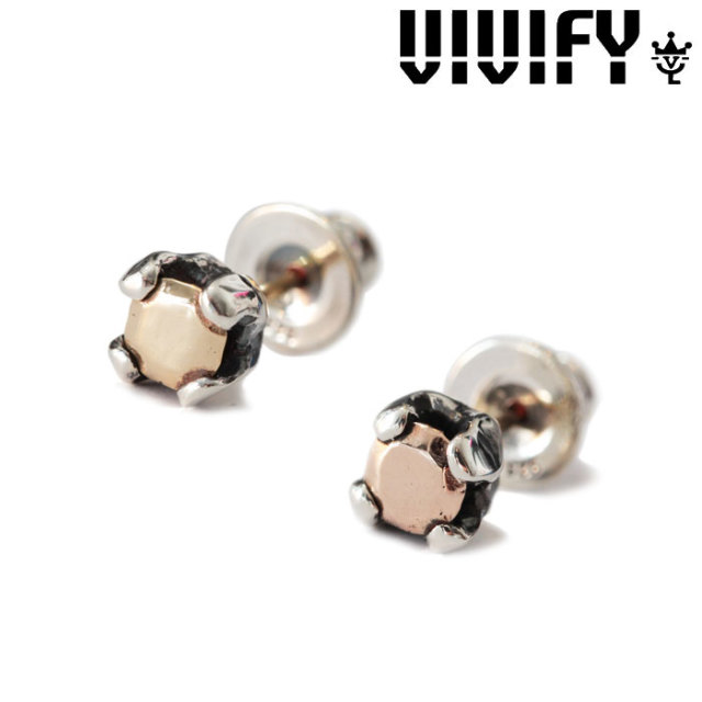 VIVIFY(ヴィヴィファイ)(ビビファイ) 　K10Stone Setting Pierce　【オーダーメイド 受注生産】【キャンセル不可】　【VIVIFY ピアス