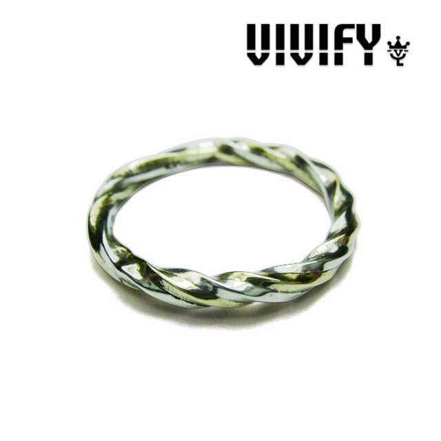 VIVIFY(ヴィヴィファイ）　Silver x Brass Spiral Ring　【オーダーメイド 受注生産】【キャンセル不可】　【VFR-098】【送料無料】