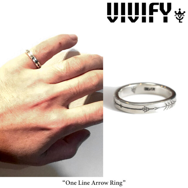 VIVIFY(ヴィヴィファイ)(ビビファイ) 　One Line Arrow Ring　【オーダーメイド 受注生産】【キャンセル不可】　【ハンドメイド リン