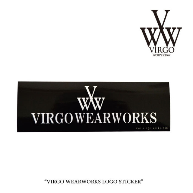 VIRGO(ヴァルゴ)　VIRGO WEARWORKS LOGO STICKER　【2017SUMMER/EARLY AUTUMN新作】　【即発送可能】　【VIRGO ロゴステッカー】　【