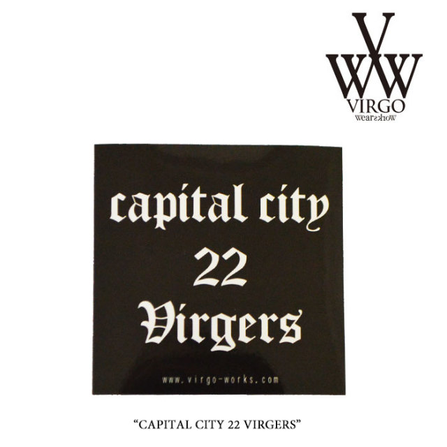 VIRGO(ヴァルゴ)　CAPITAL CITY 22 VIRGERS　【2017SUMMER/EARLY AUTUMN新作】　【即発送可能】　【VIRGO メタルステッカー】　【VG-