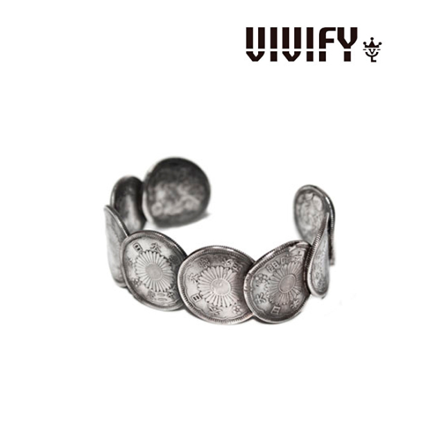 VIVIFY(ヴィヴィファイ）　Japanese Old Coin Ranged Bangle　【送料無料】　【職人の完全手作業による逸品】　【VIVIFY(ヴィヴィフ