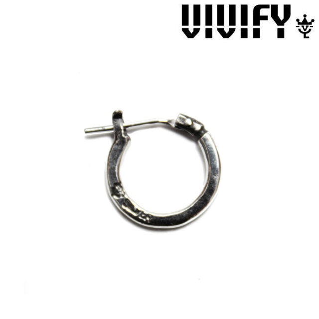 VIVIFY(ヴィヴィファイ)(ビビファイ) 　Hammered Hoop Pierce(S)　【即発送可能】【VIVIFY フープピアス】【VFP-097】【シルバー】　