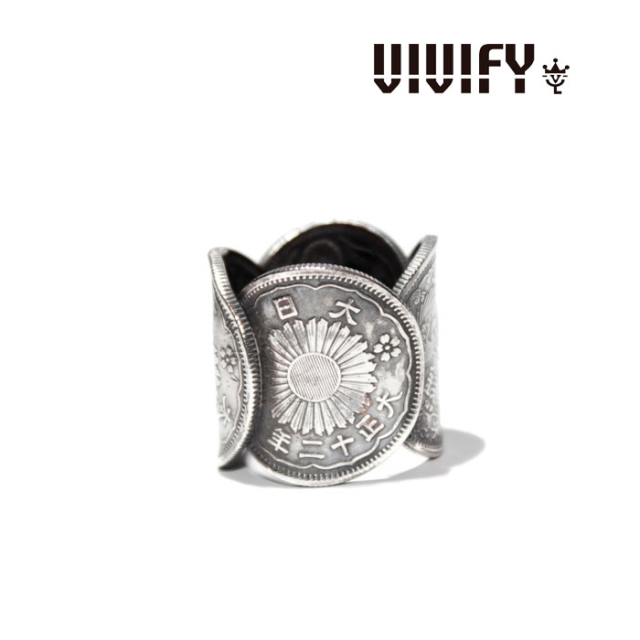 VIVIFY(ヴィヴィファイ）　Japanese Old Coin Ranged Ring　【送料無料】【職人の完全手作業による逸品】　【VIVIFY(ヴィヴィファイ