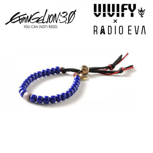 VIVIFY x RADIO EVA　W Cord Beads Bracelet(渚カヲル)　【エヴァンゲリオン 公式アクセサリー】【evangelion】【受注生産 オーダー