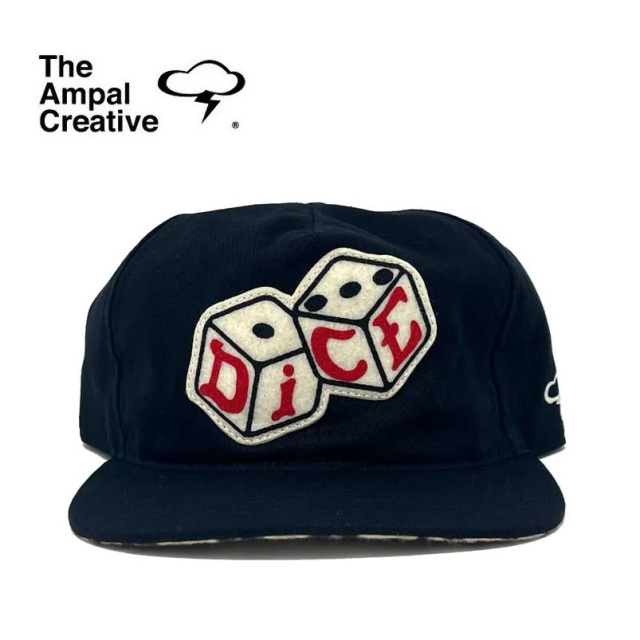 THE AMPAL CREATIVE (ザ・アンパル クリエイティブ)　Dice Magazine BONES II Black - Snapback　【キャップ 帽子 定番 人気 カリフ