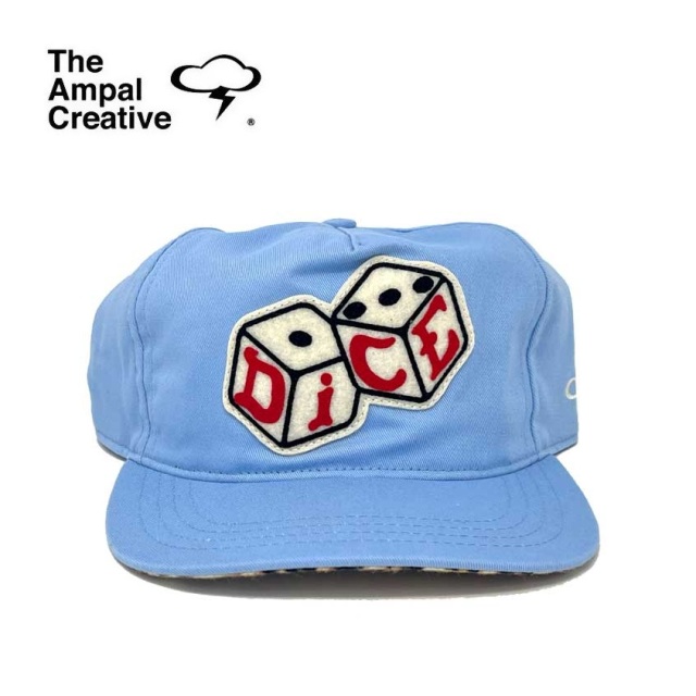 THE AMPAL CREATIVE (ザ・アンパル クリエイティブ)　Dice Magazine BONES II Lt Blue - Snapback　【キャップ 帽子 定番 人気 カリ
