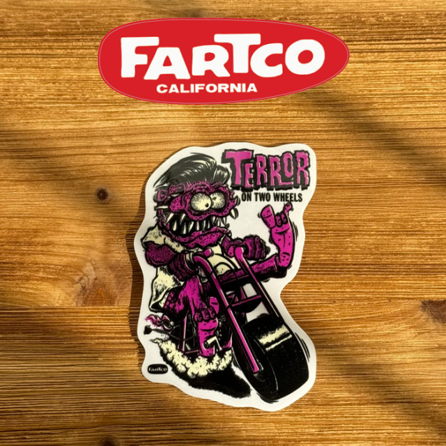 FARTCO INC. 　TERROR STICKER 　【ステッカー シール】【ファートコー NICK Anaheim California】【カリフォルニア・アナハイム】　