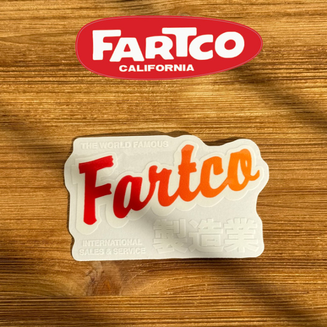 FARTCO INC. 　MFG STICKER　【ステッカー シール】【ファートコー NICK Anaheim California】【カリフォルニア・アナハイム】　