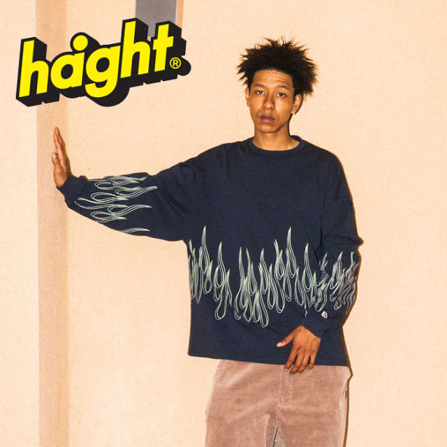 HAIGHT (ヘイト)　FLAMES LS Tee　 【Tシャツ 長袖】【HTAW-251002】　【2025 AUTUMN & WINTER 新作】