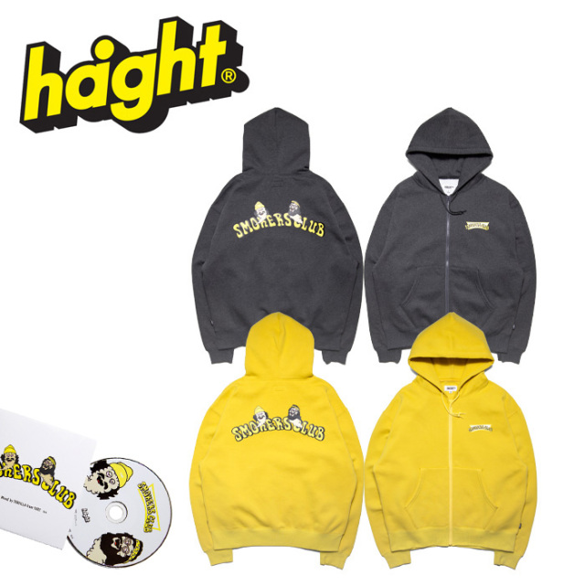 HAIGHT (ヘイト)　SMOKERS CLUB V4 ZIP HOODIE　 【ジップパーカー】【HTCF-253001】　【2025-2026 SPOT 新作】【Cleofus】