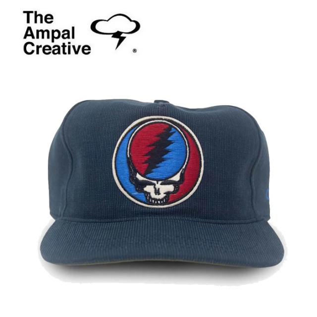 THE AMPAL CREATIVE (ザ・アンパル クリエイティブ)　Ampal x Grateful Dead STEALIE - Snapback  NAVY　【キャップ 帽子 定番 人気 