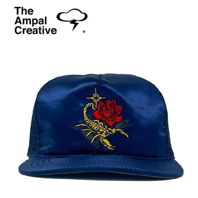 THE AMPAL CREATIVE (ザ・アンパル クリエイティブ)　SCORPIO TRUCKER Snapback NAVY　【キャップ 帽子 定番 人気 カリフォルニア MA