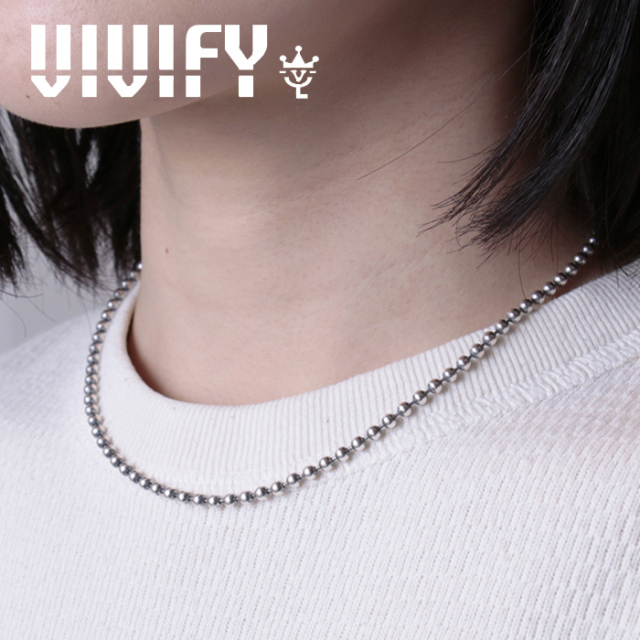 VIVIFY(ヴィヴィファイ)(ビビファイ)　Ball Chain Necklace　【VIVIFY ネックレス】【VFCL-002】【オーダーメイド ハンドメイド 受注