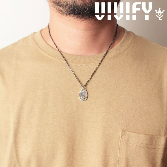 VIVIFY(ヴィヴィファイ)(ビビファイ)　Texture TeardropPlate PendantHead/ Logo　【オーダーメイド 受注生産】【キャンセル不可】　