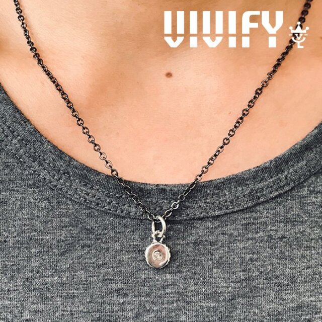 VIVIFY(ヴィヴィファイ)(ビビファイ)　Stamped Comfortable Round top　【VIVIFY ペンダントトップ】【VFN-306】【オーダーメイド ハ